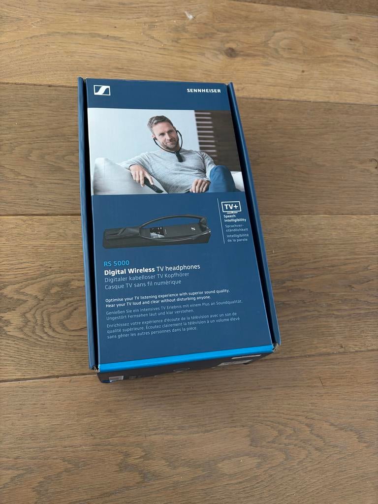 Sennheiser RS 5000 Digitale Draadloze TV Hoofdtelefoon, Audio, Tv en Foto, Koptelefoons, Gebruikt, Sennheiser, Draadloos, Op oor (supra aural)