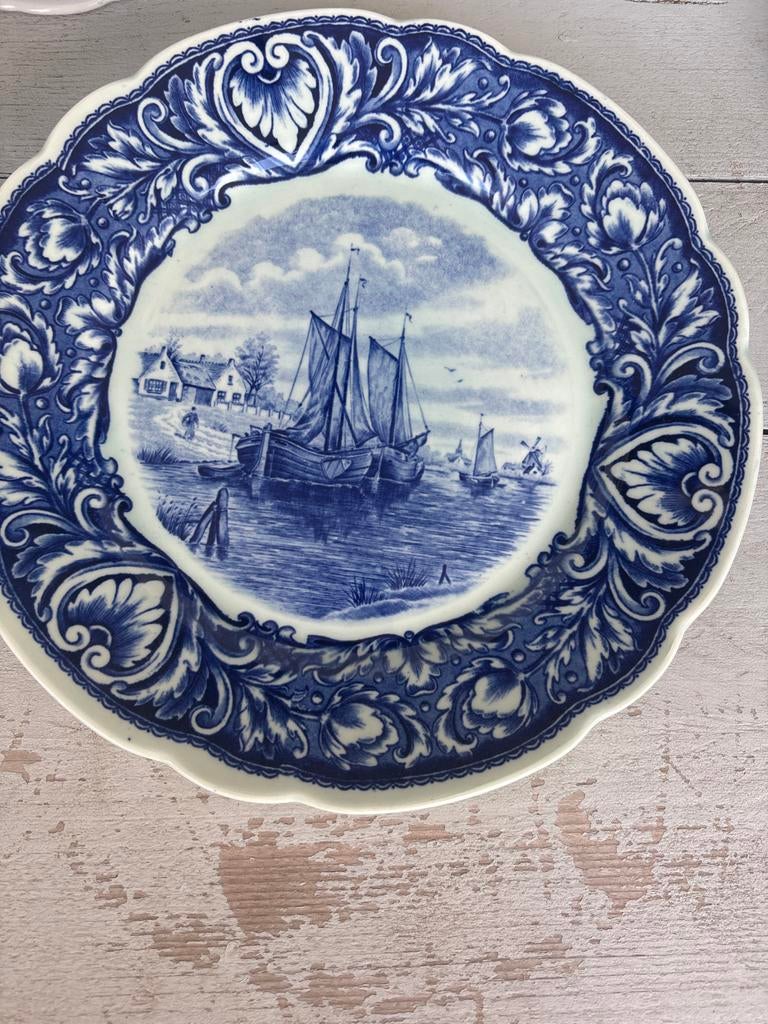 Antiek Delfts Blauw Bord - Royal Sphinx Maastricht, Antiek en Kunst, Antiek | Wandborden en Tegels, Ophalen of Verzenden
