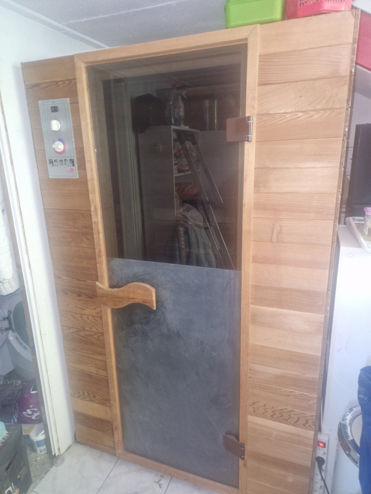 Infrarood Sauna met Timer en Temperatuurregeling, Ophalen, Gebruikt, Infrarood, Complete sauna