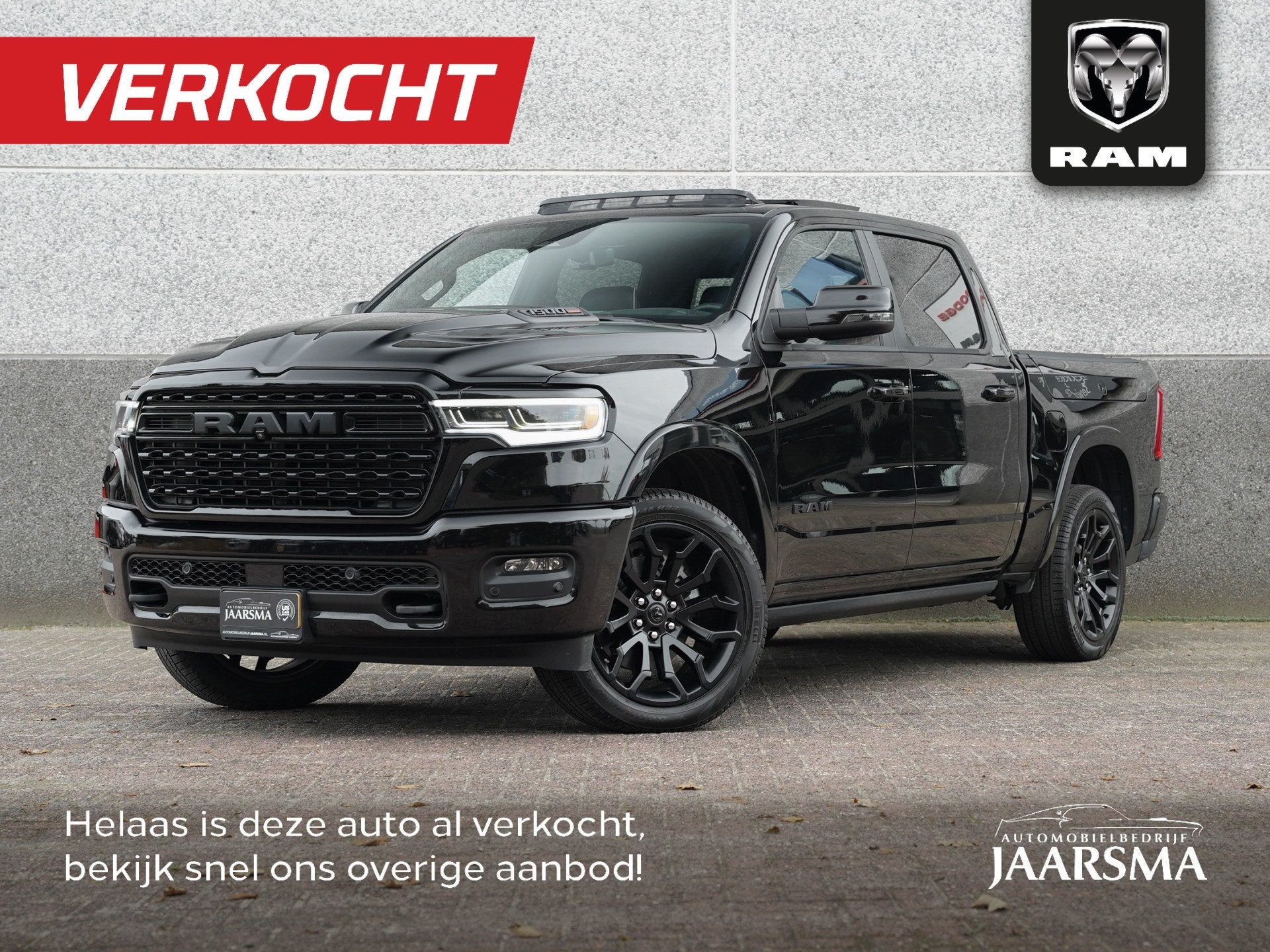 Dodge Ram 1500 3.0L SST H.O. 549PK Limited Night CrewCab 4x4, Auto's, Dodge, Zwart, 2993 cc, Zwart, Bedrijf