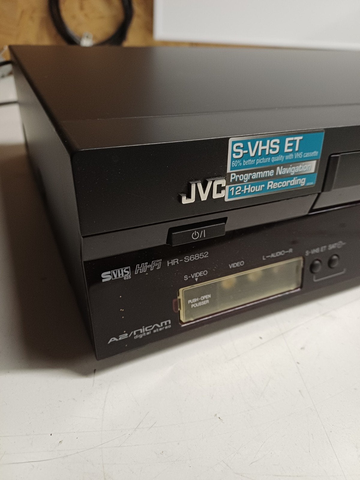 JVC HR-S6852 Super VHS ET VCR - NTSC/PAL - Werkt, Ophalen of Verzenden, Gebruikt, VHS-speler of -recorder