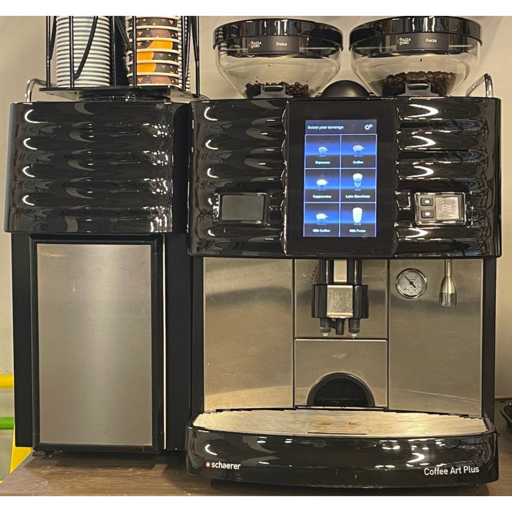 schaerer coffee art plus touch met koelkastje, Witgoed en Apparatuur, Niet ingevuld, Espresso apparaat, Niet ingevuld, Koffiebonen