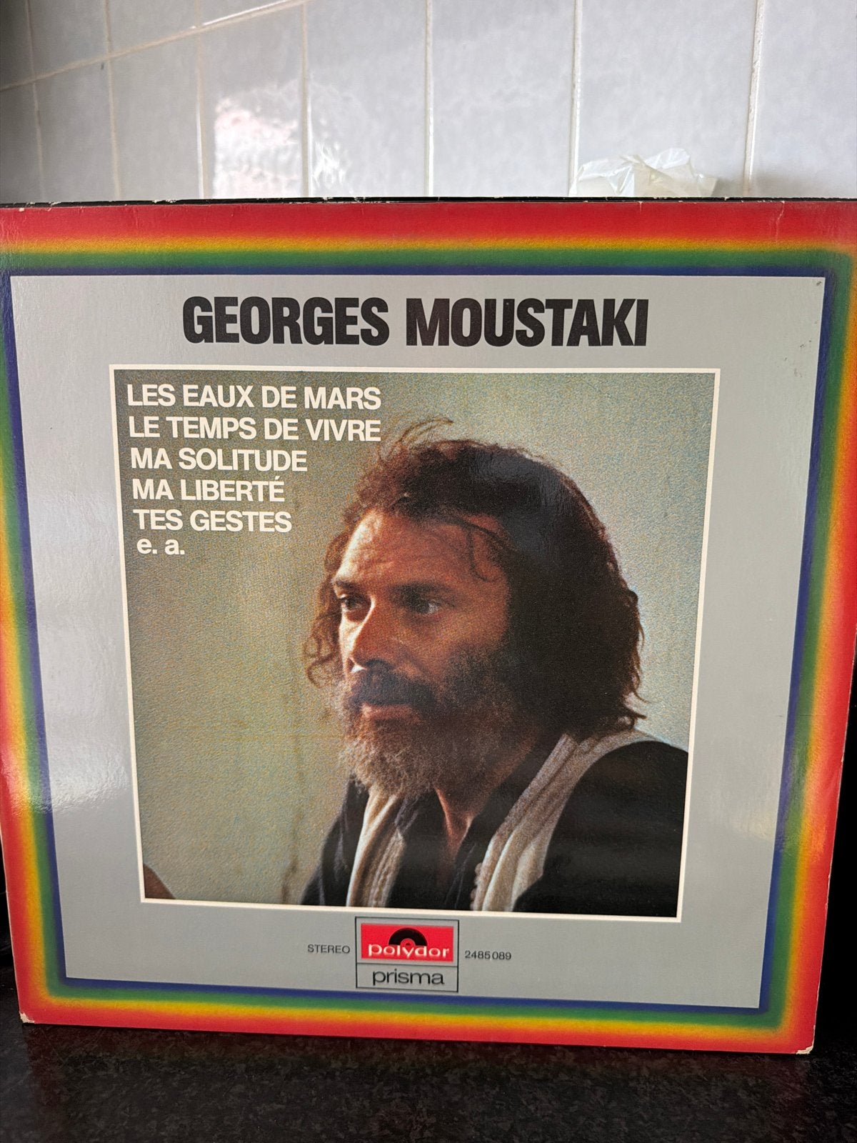 1.   Georges Moustaki - Les Eaux de Mars LP (Polydor), Cd's en Dvd's, Vinyl | Pop, LP, Gebruikt, Ophalen of Verzenden, 12 inch