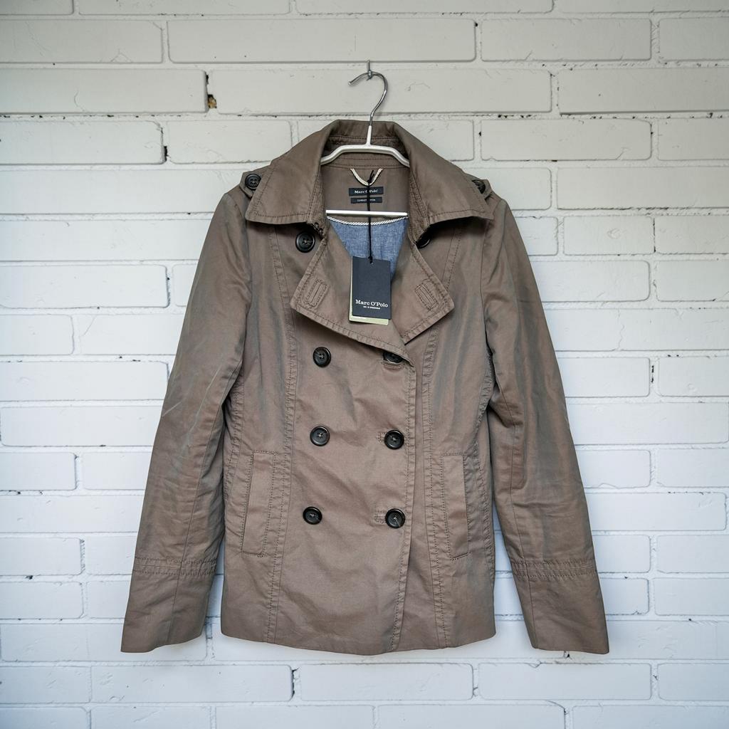 NWT Marc O’Polo Jas Maat 36 Khaki Bruin Lina Sjiek, O, Bruin, P, Nieuw