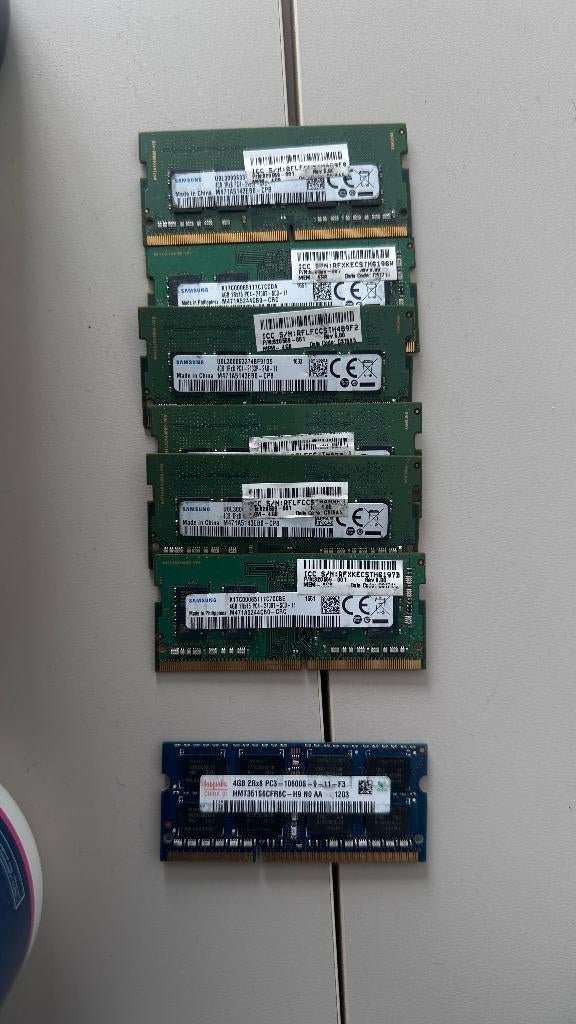 Partij DDR3 & DDR4 RAM – 4GB/8GB modules, werkt goed, Computers en Software, RAM geheugen, DDR4, 8 GB, Ophalen of Verzenden, Zo goed als nieuw