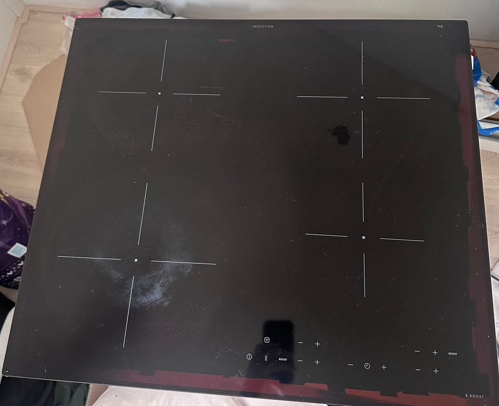 Inductiekookplaat MATMÄSSIG met 4 kookzones - Gebruikt, Witgoed en Apparatuur, Ophalen, Gebruikt, 4 kookzones, Inbouw
