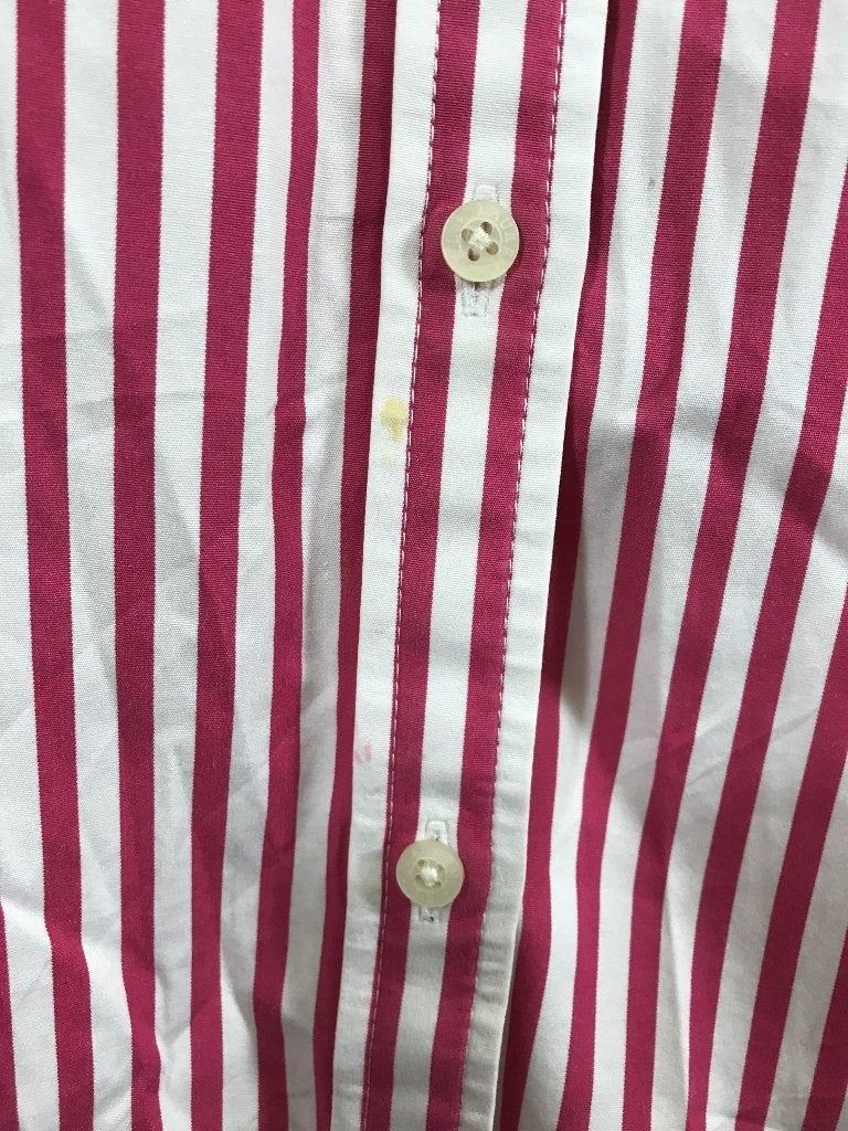 Ralph Lauren, lauren roze gestreepte blouse maat S (3C8), Tweedehands verkoop, Tweedehands verkoop, Ophalen of Verzenden, Roze