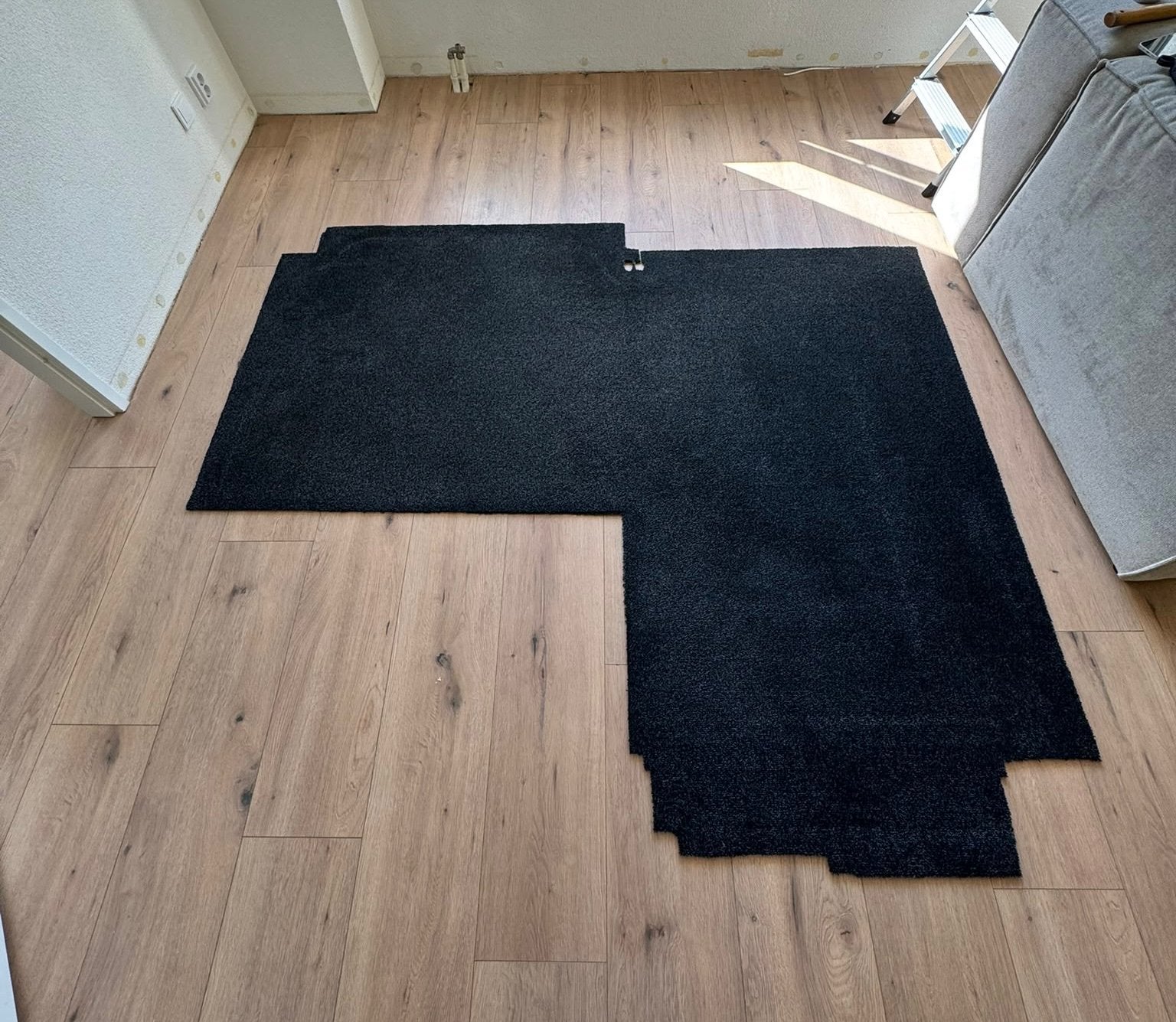 Hamat Schoonloopmat Voordeur Hal - 145x210 cm & 100x100 cm, Ophalen, 100 tot 150 cm, Zwart, 200 cm of meer