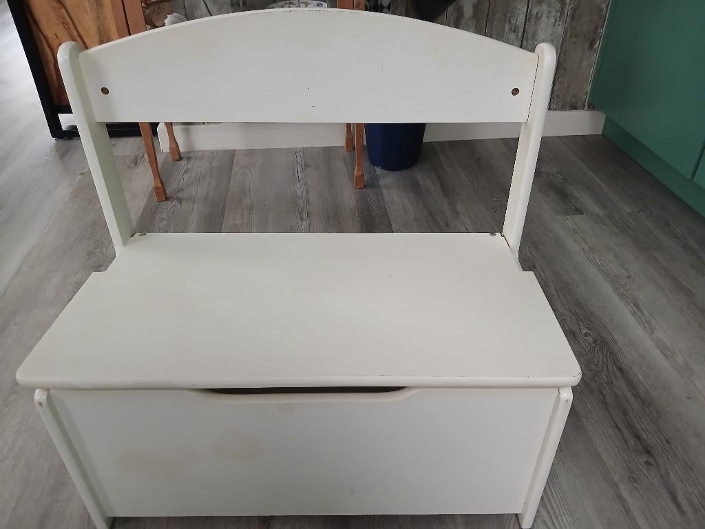 Kinderzitbankje met opbergruimte, Kinderen en Baby's, Kinderkamer | Tafels en Stoelen, Ophalen, Gebruikt, Stoel(en)