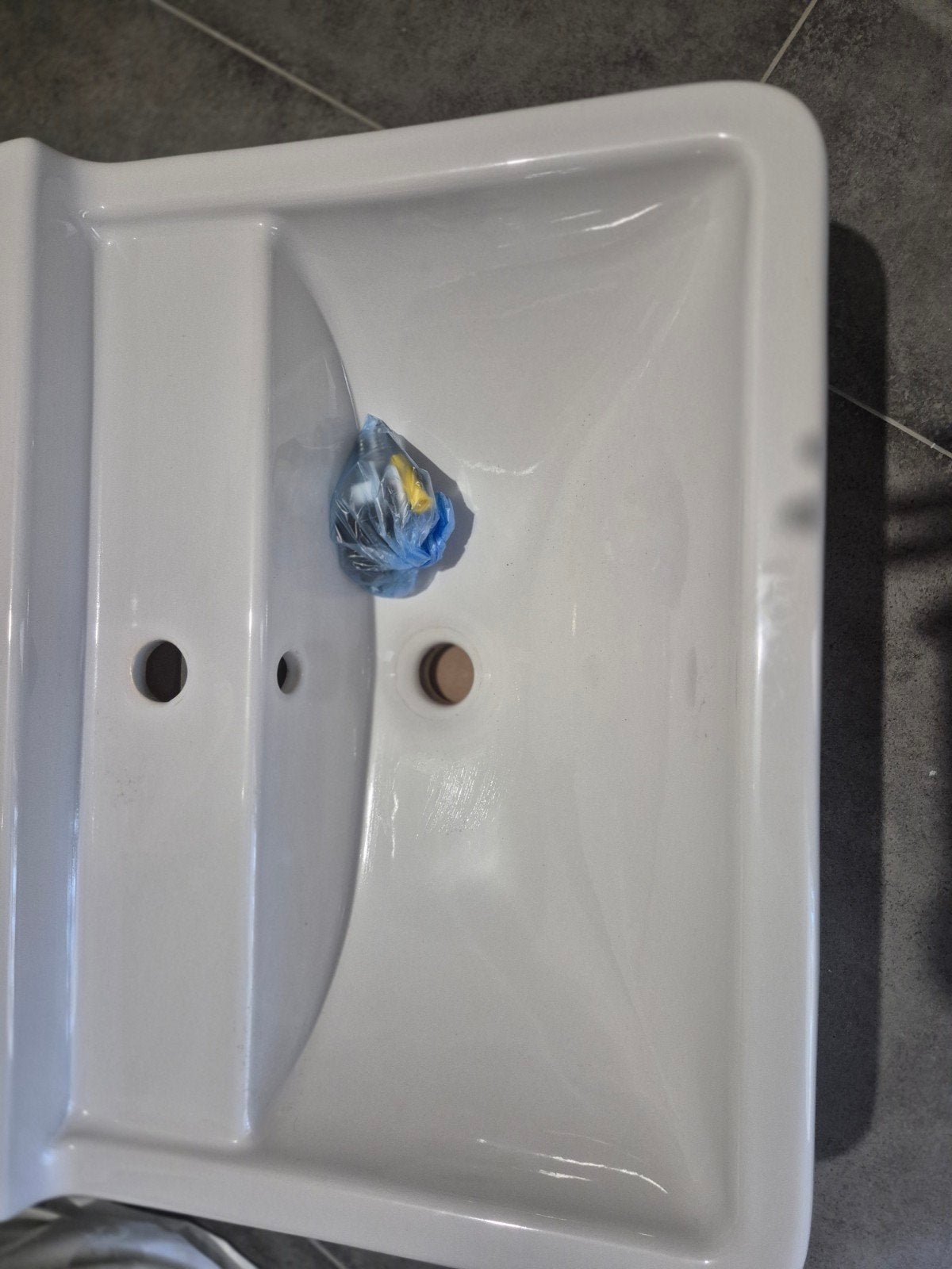Nieuwe Duravit wasbak uit nieuwbouw badkamer, Ophalen, Nieuw, Steen, Wastafel