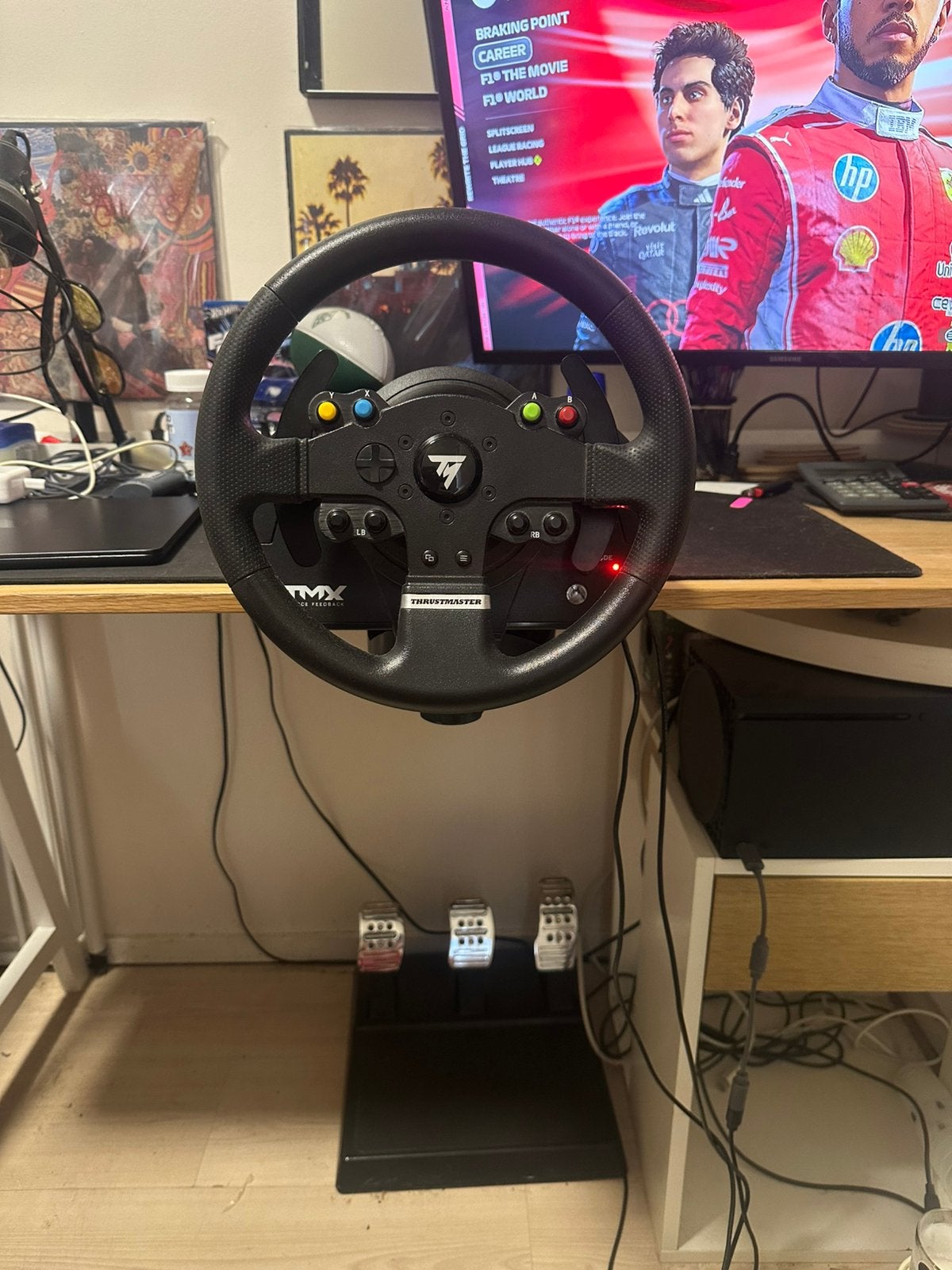 Thrustmaster TMX pro Force Feedback stuur, Spelcomputers en Games, Ophalen, Zo goed als nieuw, Stuurtje of Sportattribuut, Xbox Original