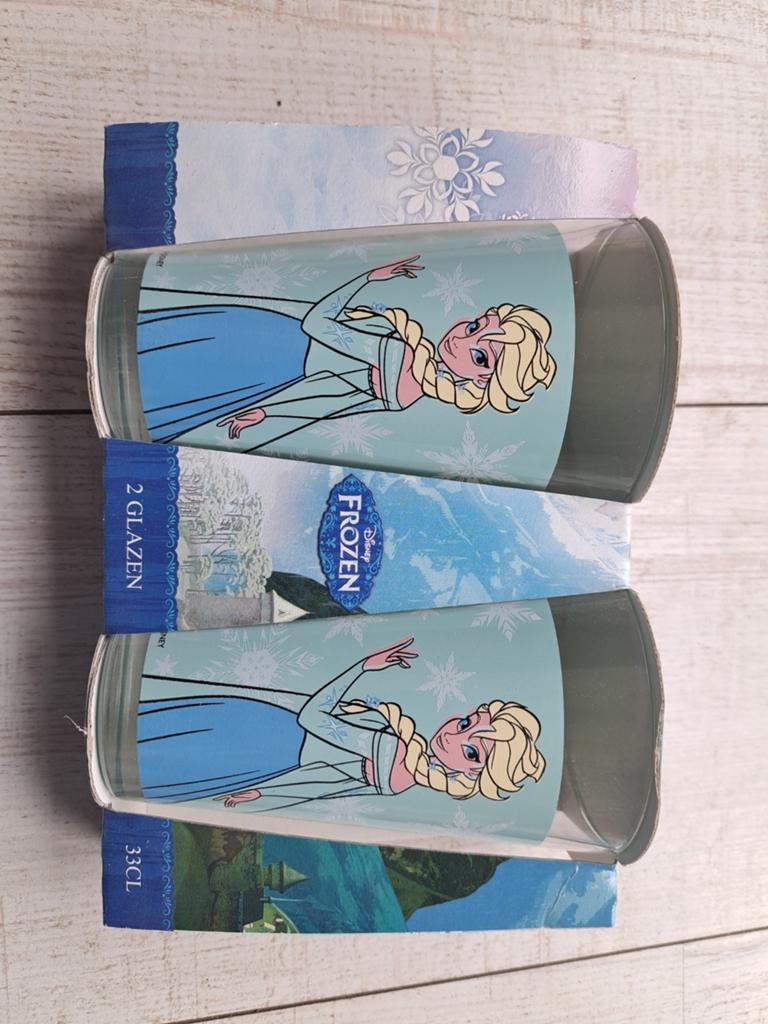 Frozen Elza drinkglazen 2 stuks 33cl -NIEUW, Ophalen of Verzenden, Nieuw