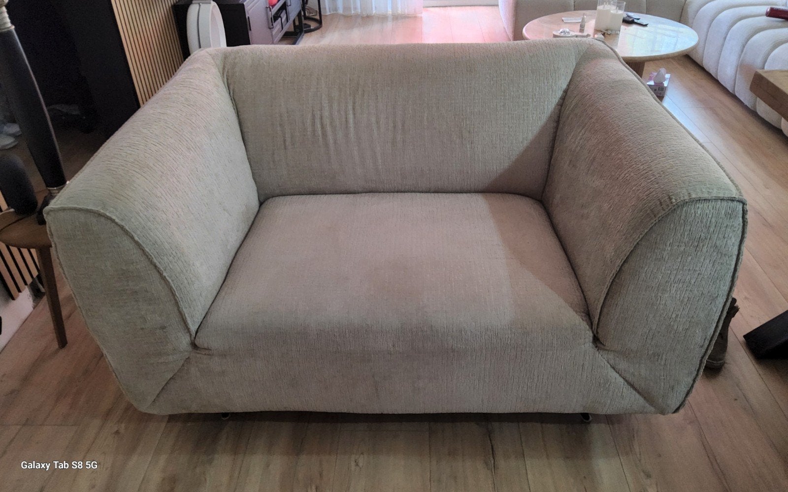 Love seat 1 jaar oud en als nieuw., Tweepersoons, 75 tot 100 cm, Ophalen of Verzenden, Zo goed als nieuw