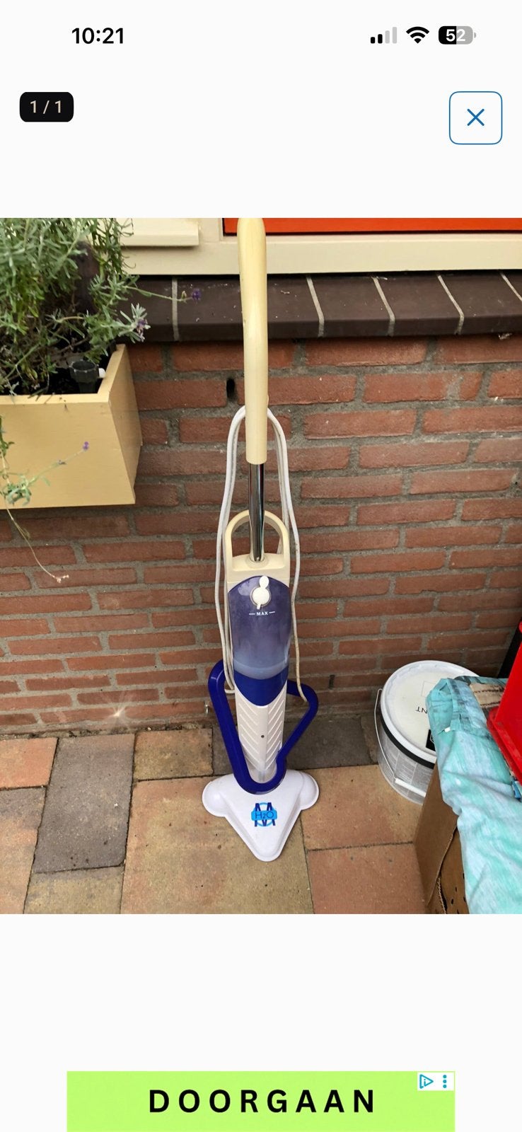 Dweil apparaat, Ophalen of Verzenden