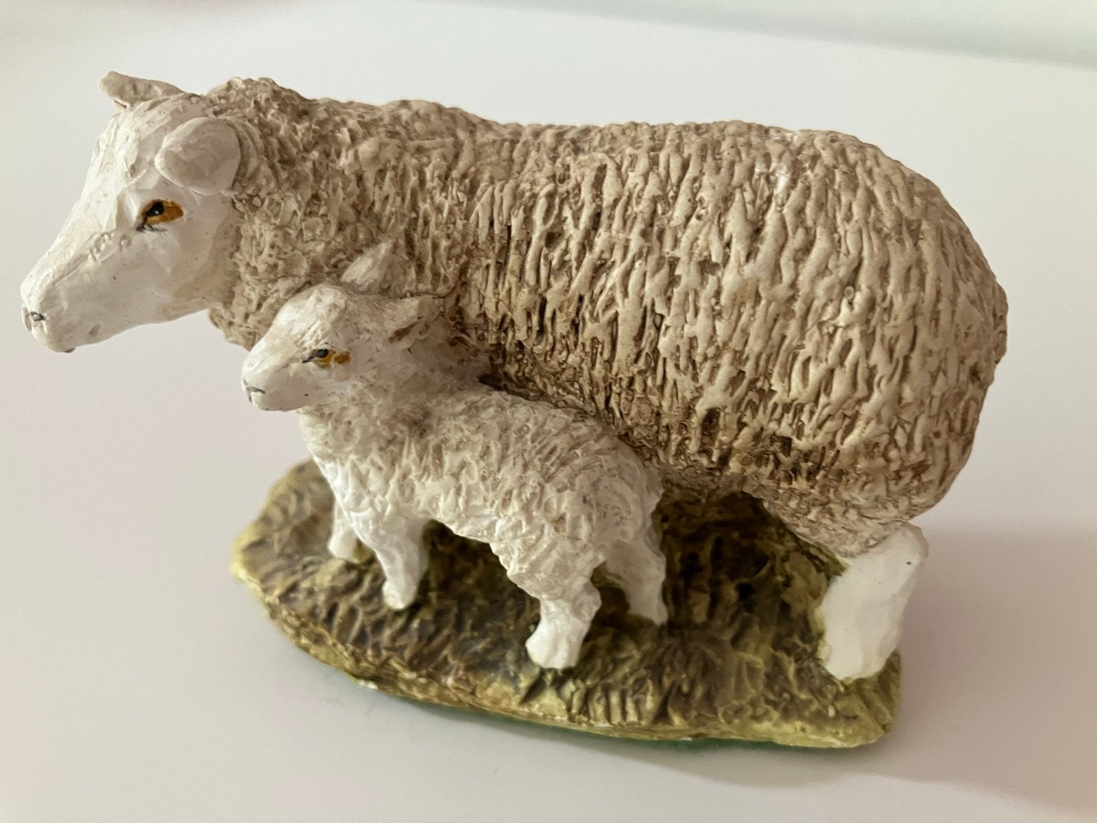 Engels massief beeldje: Schaap met lammetje, atelier aankoop, Ophalen of Verzenden, Zo goed als nieuw, Dier