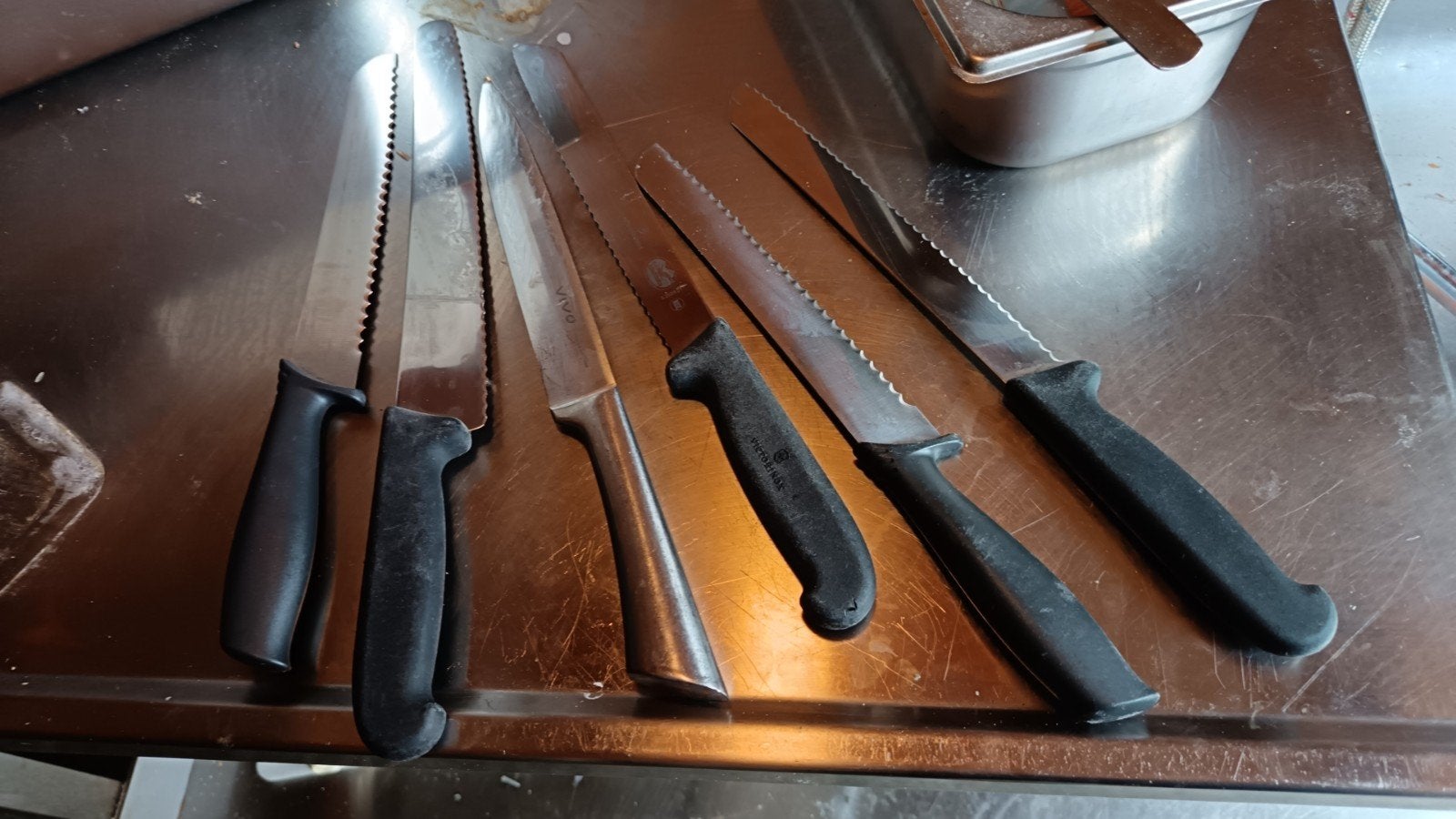 Professionele messen set, Gebruikt, Los bestek, Ophalen of Verzenden, Rvs of Chroom