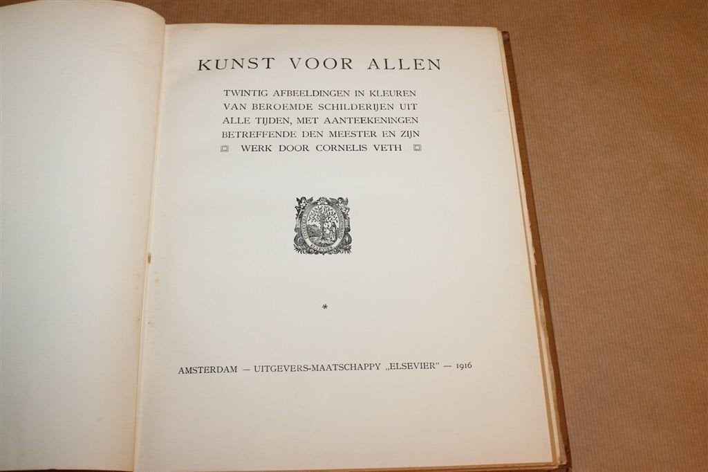 Kunst voor Allen — 20 Meesterwerken in Kleur, Antiek 1916, Ophalen of Verzenden, Gelezen