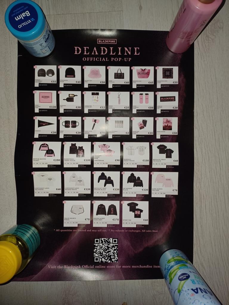 Blackpink poster pop-up store Deadline Amsterdam, Ophalen of Verzenden