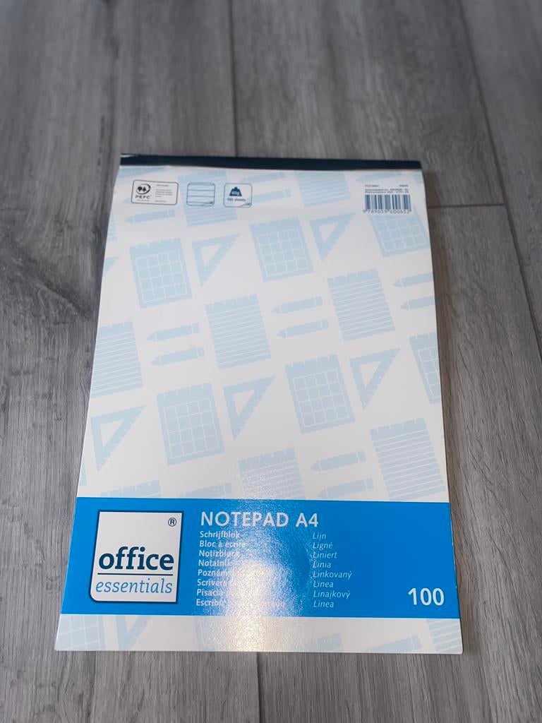 Leeg schrift., Ophalen of Verzenden, Zo goed als nieuw
