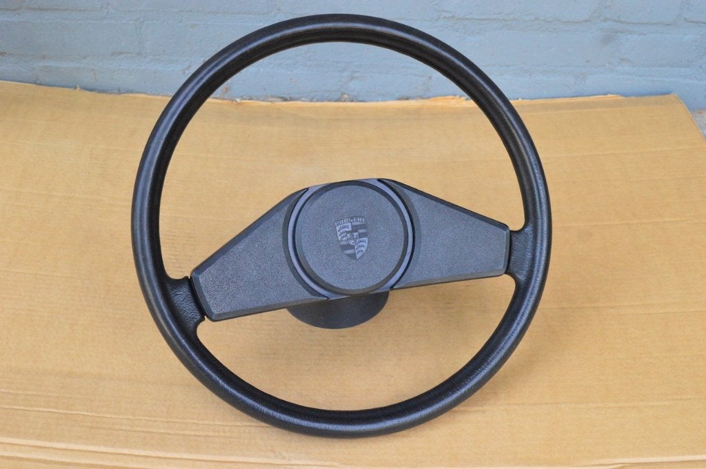 Porsche 924 stuurwiel stuur sportstuur zwart Origineel Mooi, Ophalen of Verzenden, Gebruikt, Porsche