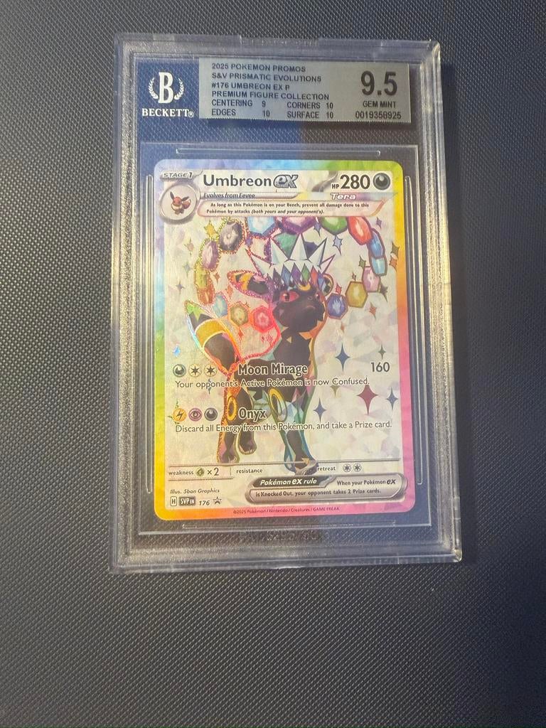Umbreon ex promo, Ophalen of Verzenden, Zo goed als nieuw, Losse kaart