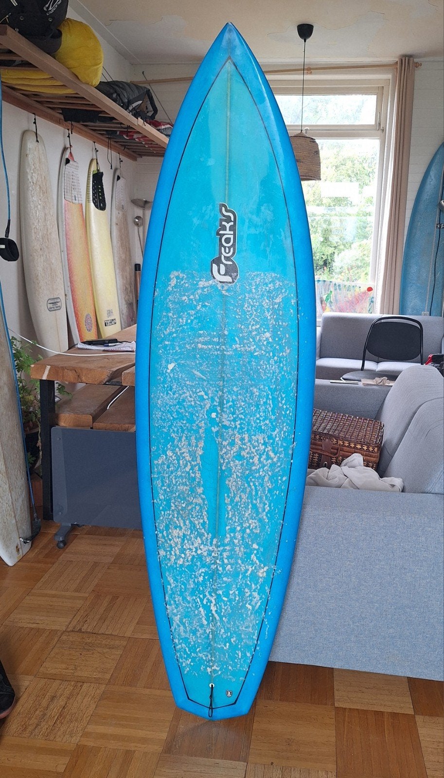 Foto 2 van Surfboard/surfplank Freaks diamond tail 6'2