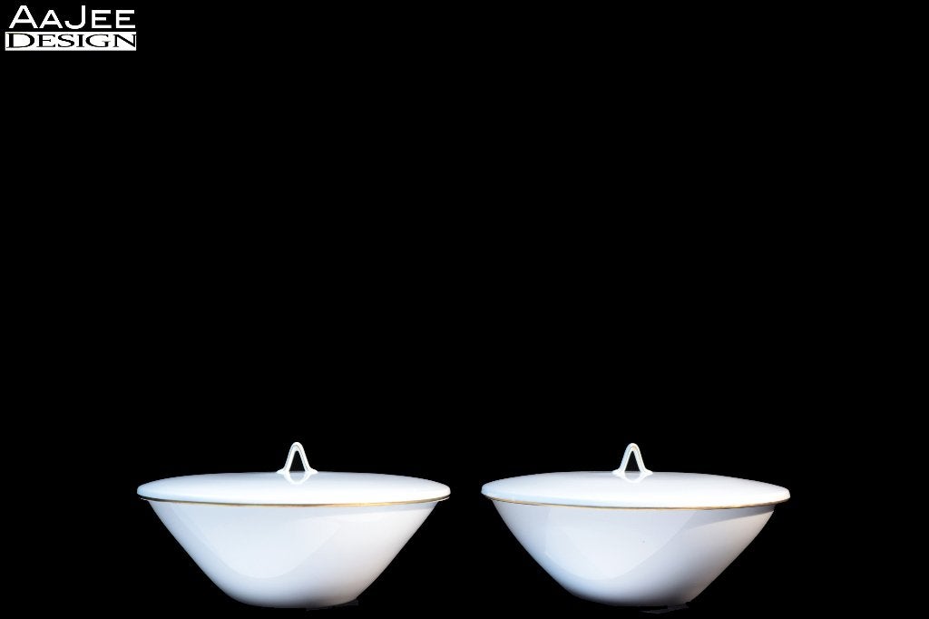 Rosenthal – Form 2000 – Raymond Loewy – 2 dekschalen, Ophalen of Verzenden, Overige stijlen, Porselein, Schaal of Schalen