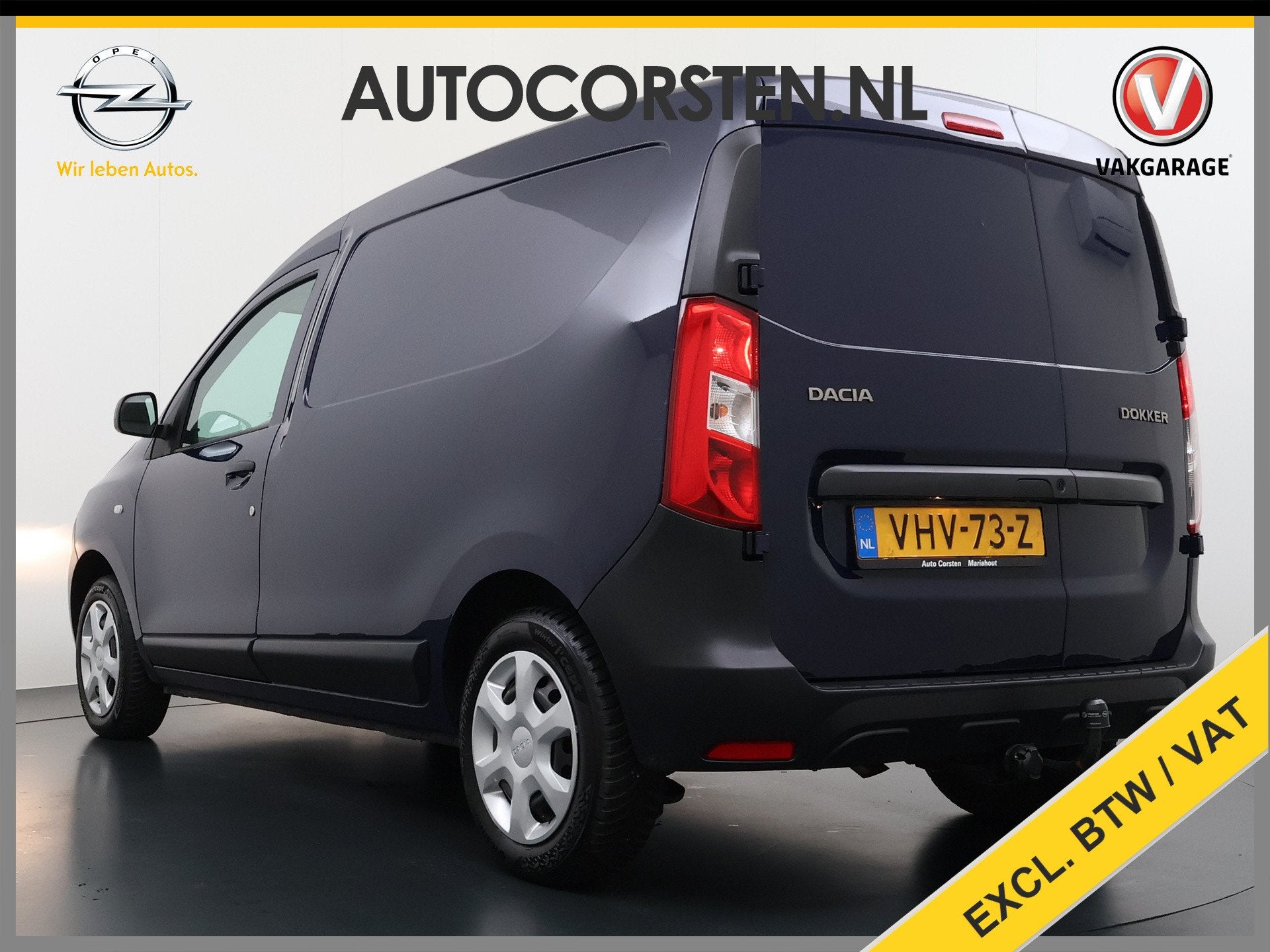 Dacia Dokker DCi Airco Navi Trekhaak Euro 6 DAB Bluetooth Es, Stof, 4 cilinders, Blauw, Origineel Nederlands