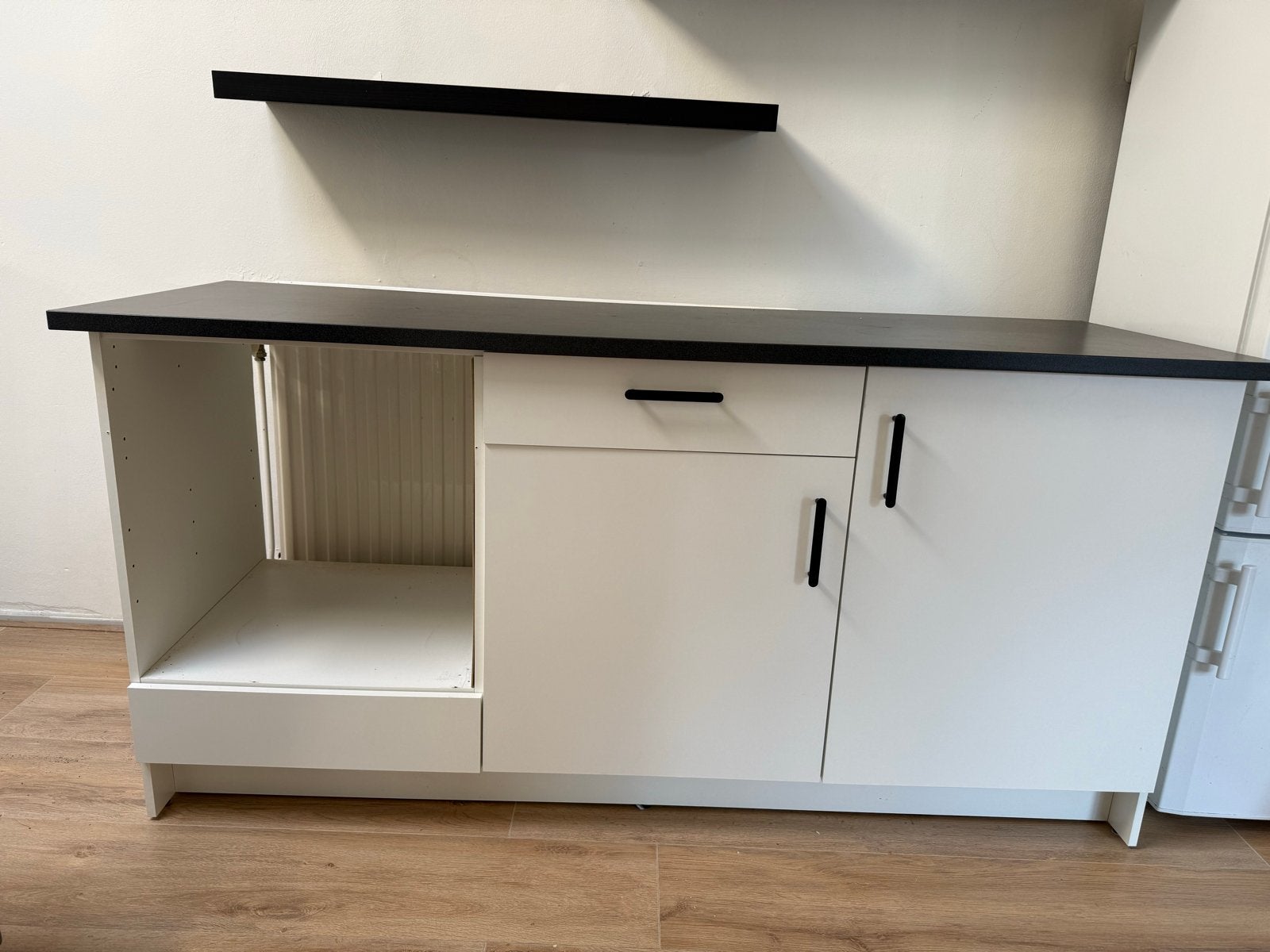 IKEA KNOXHULT Keukenblok 180 cm, Huis en Inrichting, Gebruikt, Wit, 150 tot 200 cm, Ophalen of Verzenden