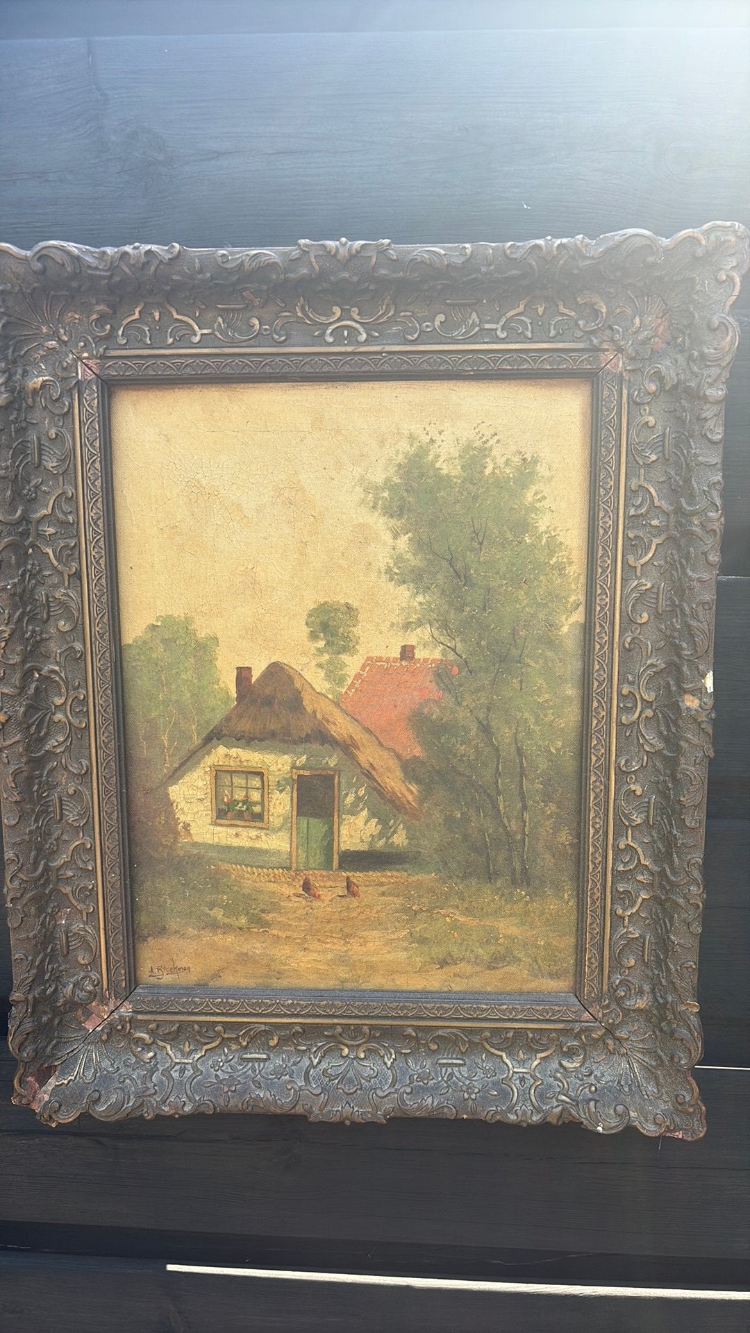 A Broekman olieverfschilderij., Ophalen of Verzenden