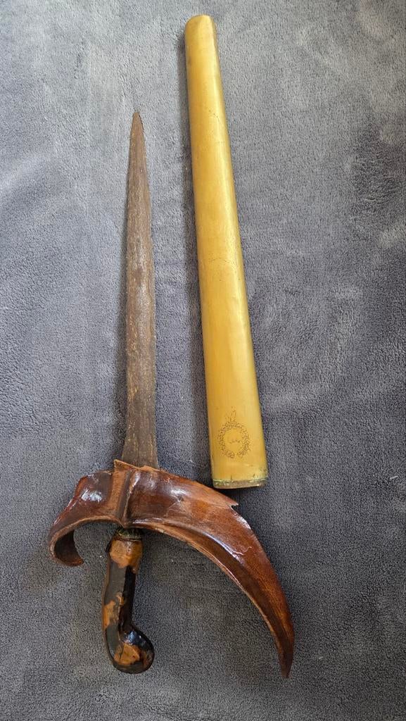 Antieke Indonesische Keris (Java) - Decoratief/Restauratiepr, Ophalen of Verzenden