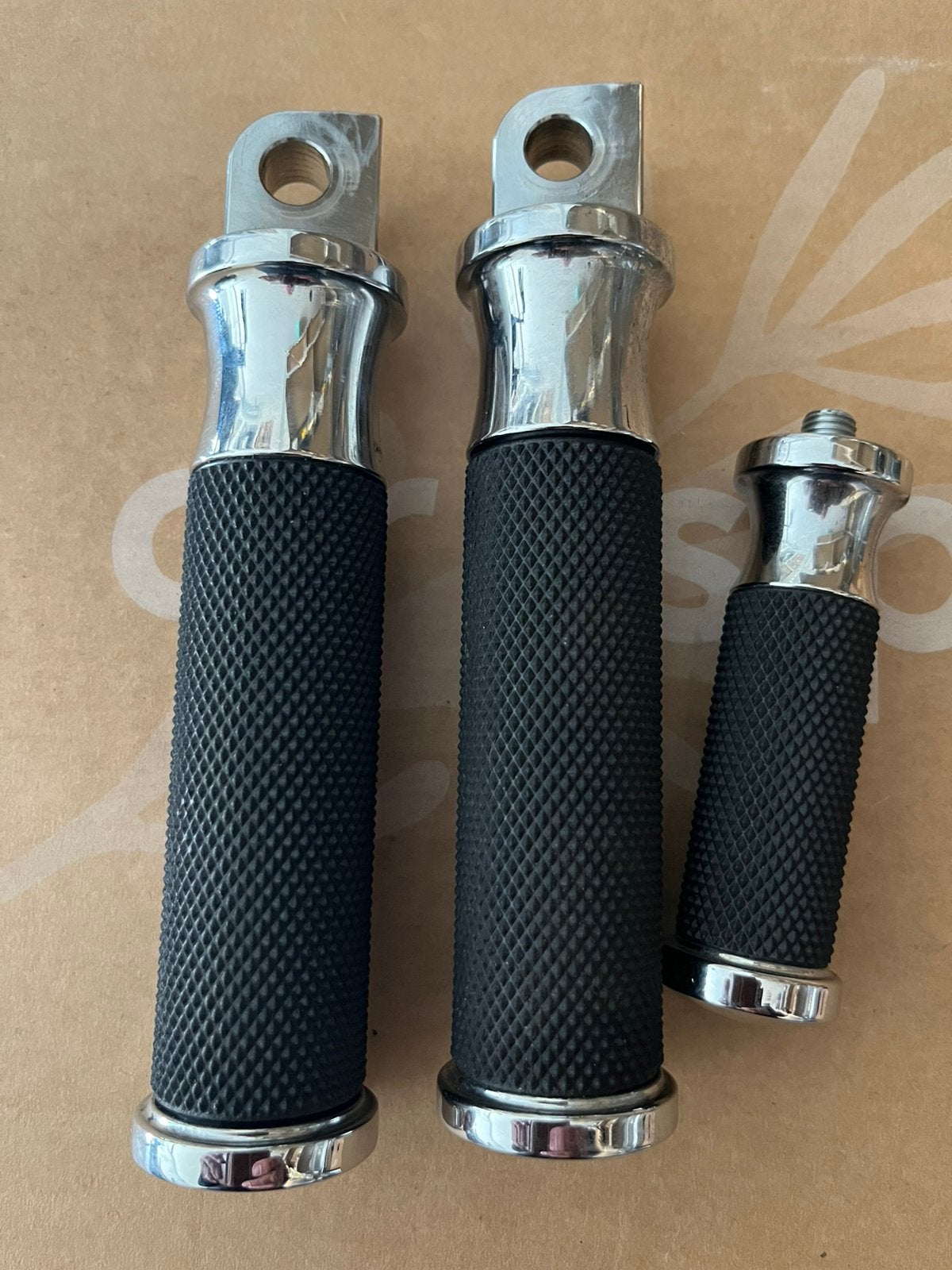 Ness smooth fusion voetsteunen chroom voor  HARLEY DAVIDSON, Verzenden