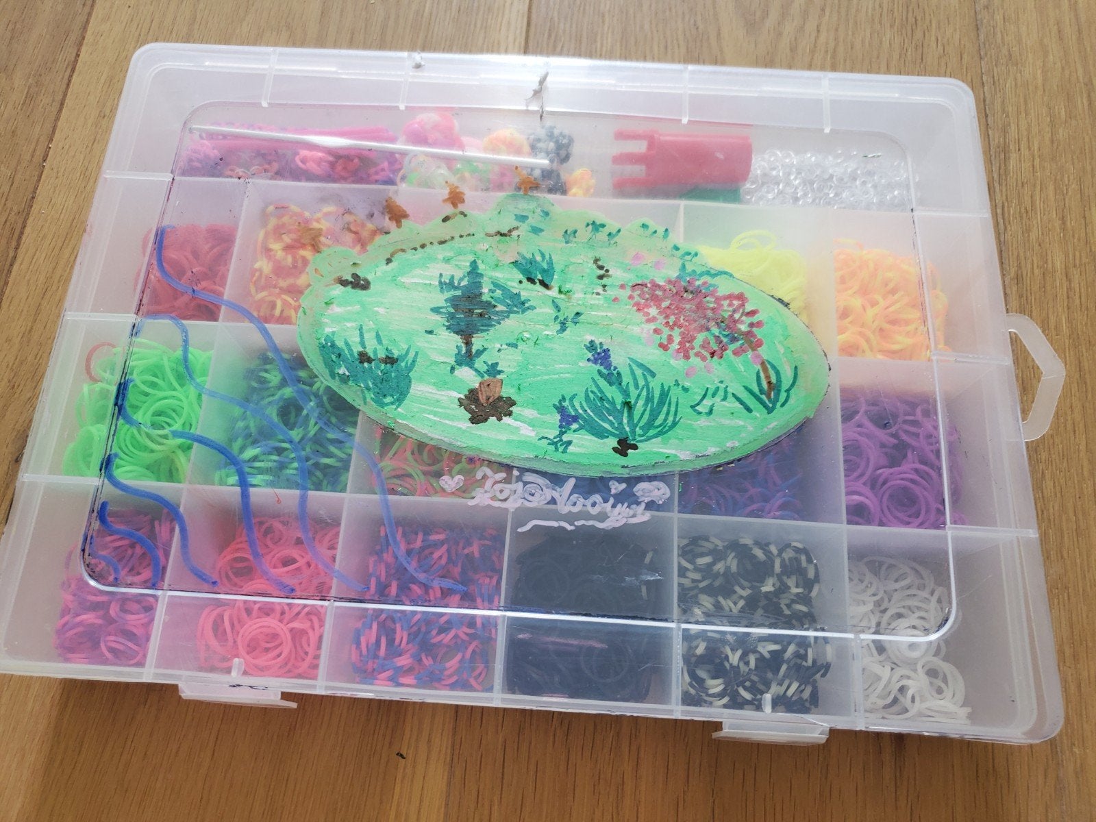 Loom bands set, gratis op gemaakte armbanden,ontwerp op maat, Ophalen of Verzenden, Gebruikt