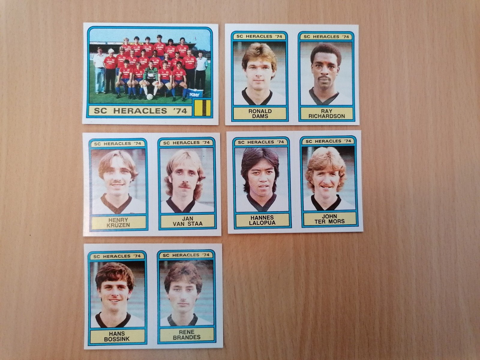 Panini Voetbal 84 SC Heracles '74, 5x., Ophalen of Verzenden, Zo goed als nieuw, Plaatje