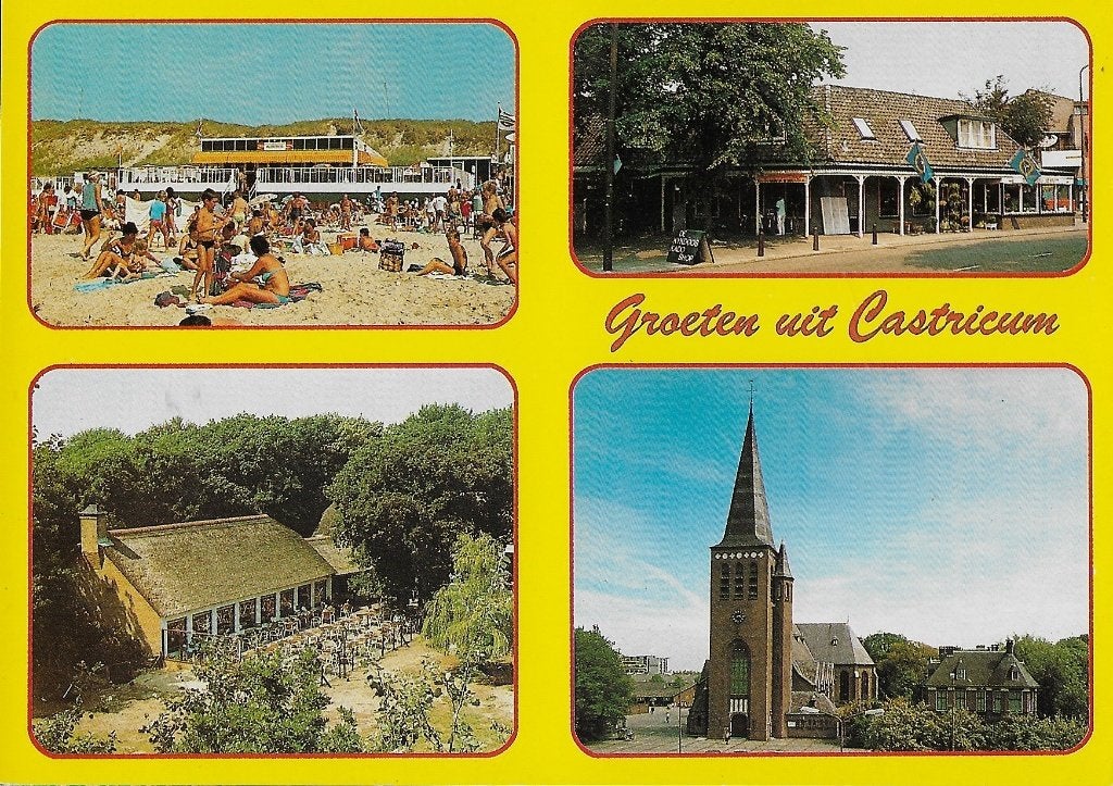 Ch84 ongelopen ansichtkaart groeten uit castricum, Ophalen of Verzenden, 1980 tot heden, Gelopen