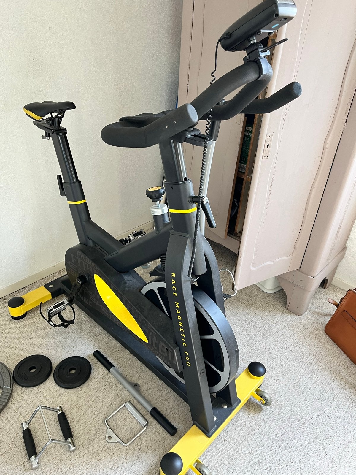 Fit Bike Race Magnetic Pro - Indoor Cycling Fiets, Ophalen, Spinningfiets, Zo goed als nieuw, Metaal