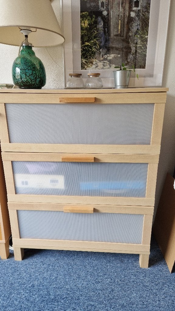 Aneboda ladenkast, Ophalen, Gebruikt, 50 tot 100 cm, Glas