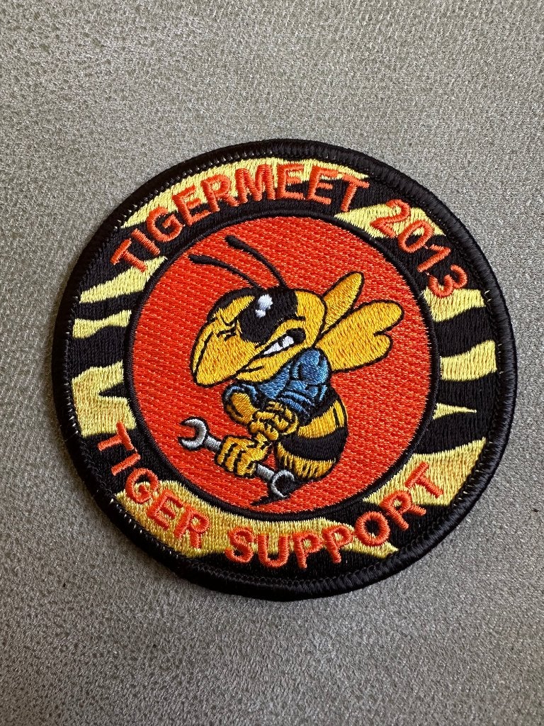 Tigermeet 2013 patch, Verzamelen, Ophalen of Verzenden, Gebruikt, Patch, Badge of Embleem