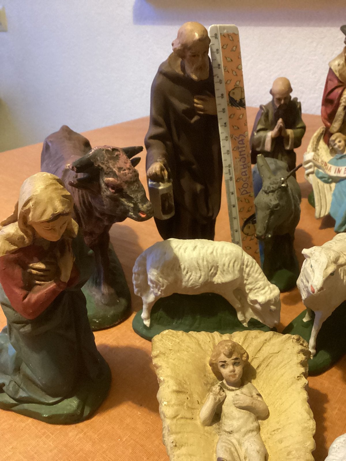 Kerstgroep gips, Ophalen, Gebruikt, Figuur of Figuren