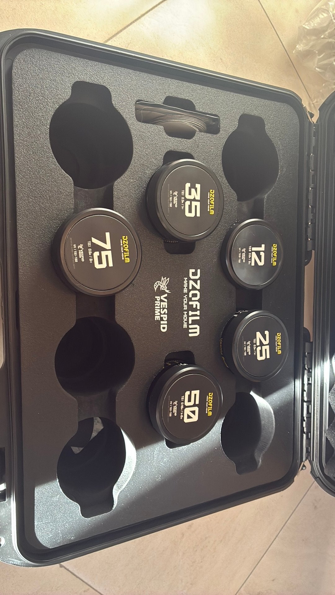 Dzofilm Vespid Prime I - 5 lens kit PL + EF, Ophalen of Verzenden, Zo goed als nieuw