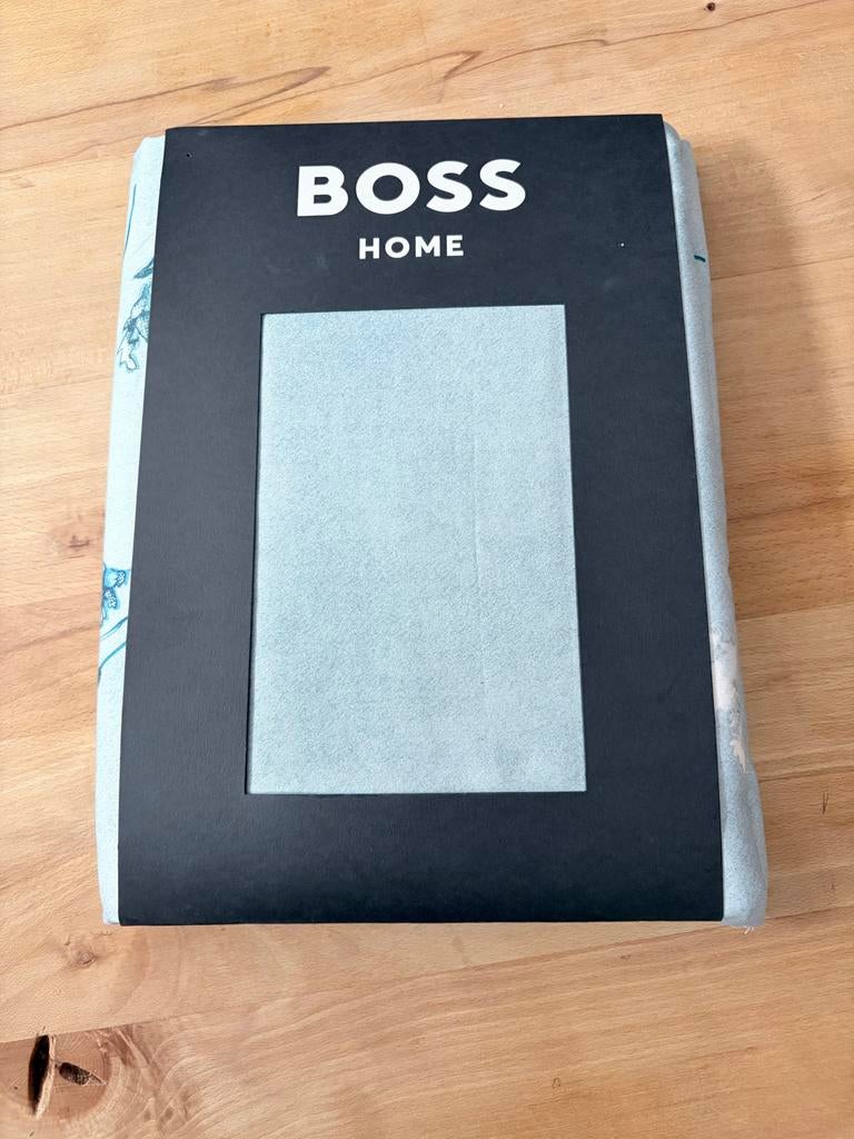 BOSS HOME katoen Satin Dekbedovertrek - Nieuw in verpakking, Huis en Inrichting, Slaapkamer | Beddengoed, Blauw, Dekbedovertrek