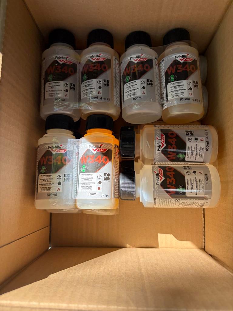 Polyfilla Pro W340 2K Houtprimer - 200ml, Overige kleuren, Nieuw, Ophalen of Verzenden, Verf
