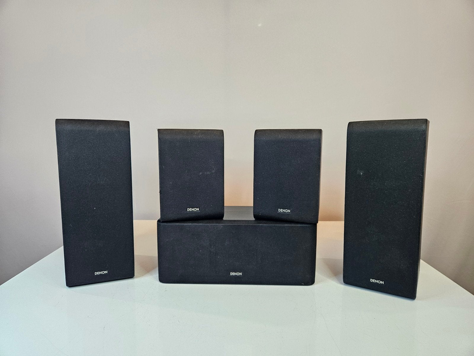 Denon 5.1 Surround Speakerset - Zwart, Audio, Tv en Foto, Luidsprekers, Gebruikt, Ophalen of Verzenden, Support@denon.com, Surroundset