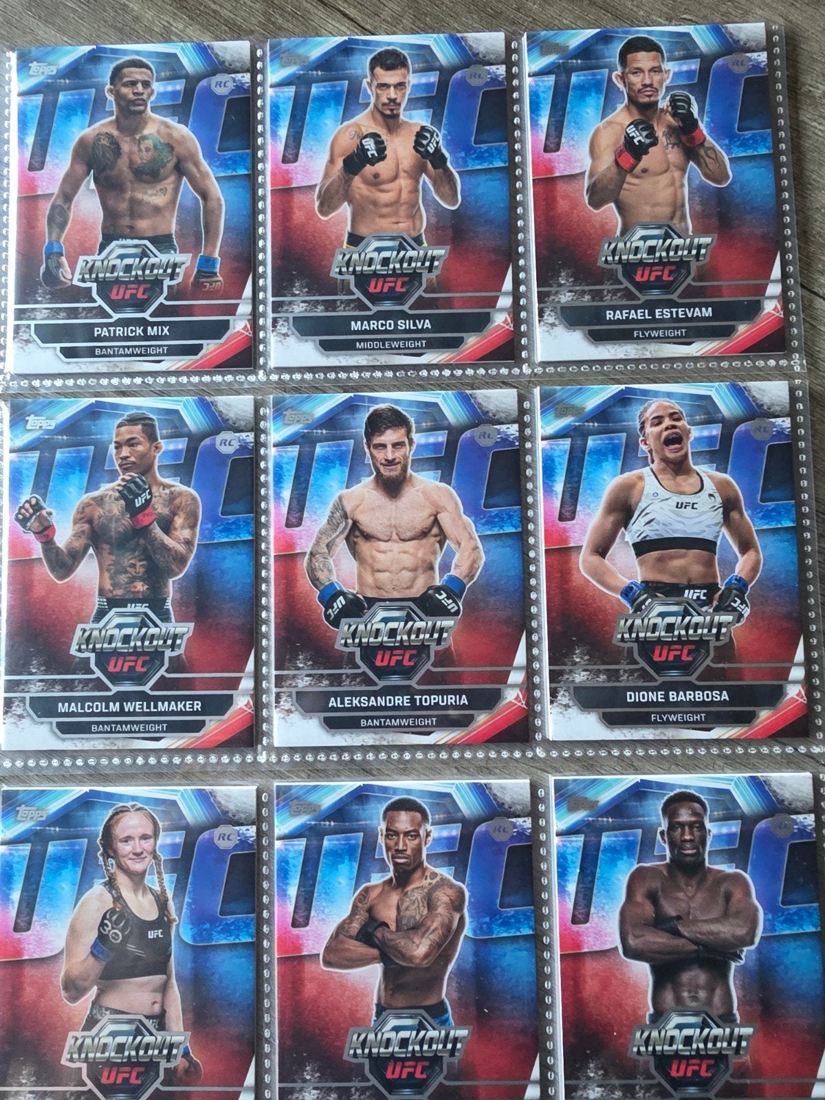 UFC Knockout Topps Spelerskaarten - Diverse Vechters, Ophalen of Verzenden