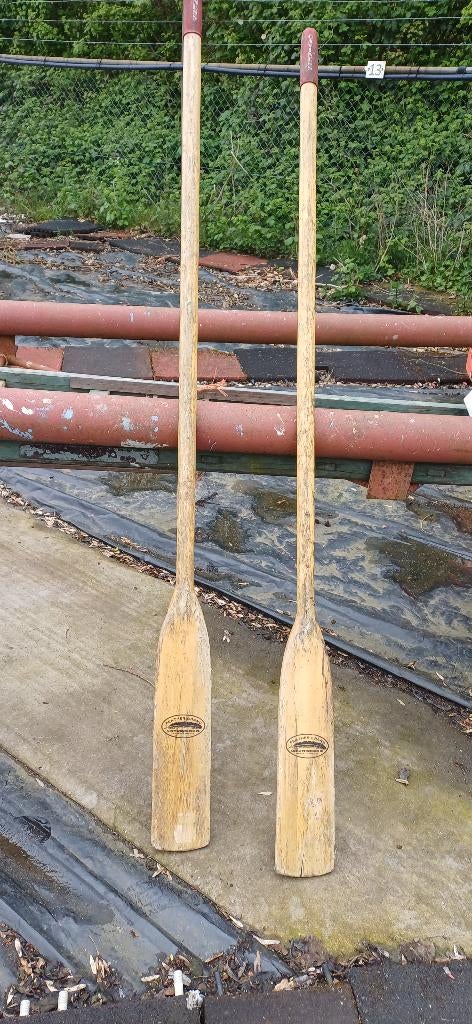 Houten roeispanen, Watersport en Boten, Peddels, Ophalen, Gebruikt, Enkelbladige peddel
