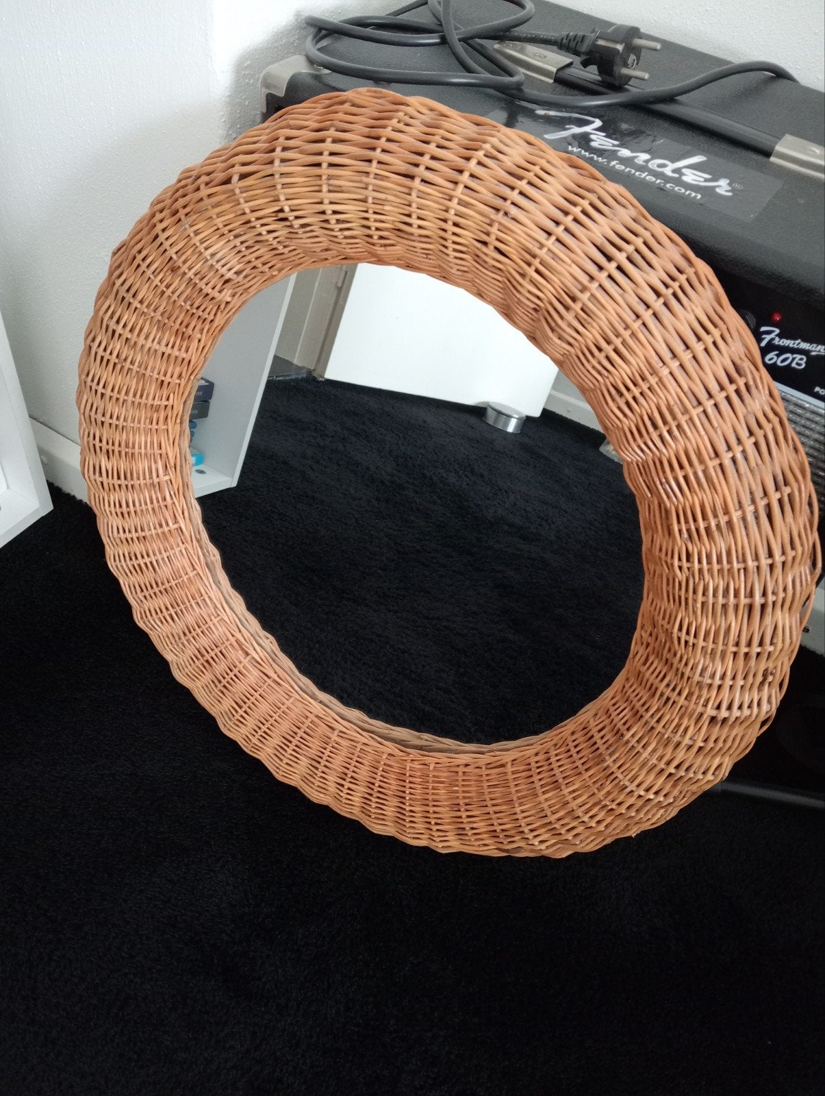 Rieten spiegel, Ophalen, Rond
