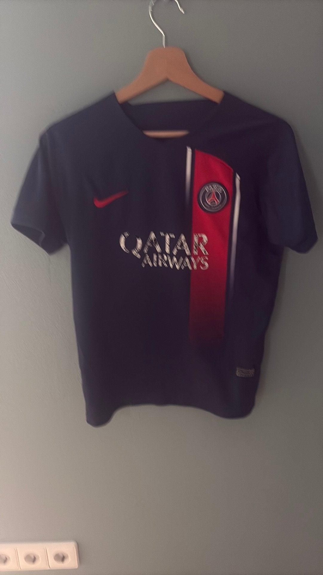 Mbappe shirt psg, Ophalen of Verzenden, Gedragen, Overige maten, Blauw