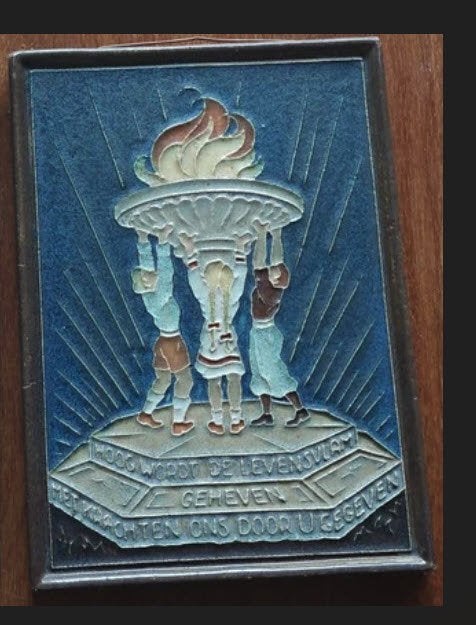 cloisonne tegel, Antiek en Kunst, Ophalen of Verzenden
