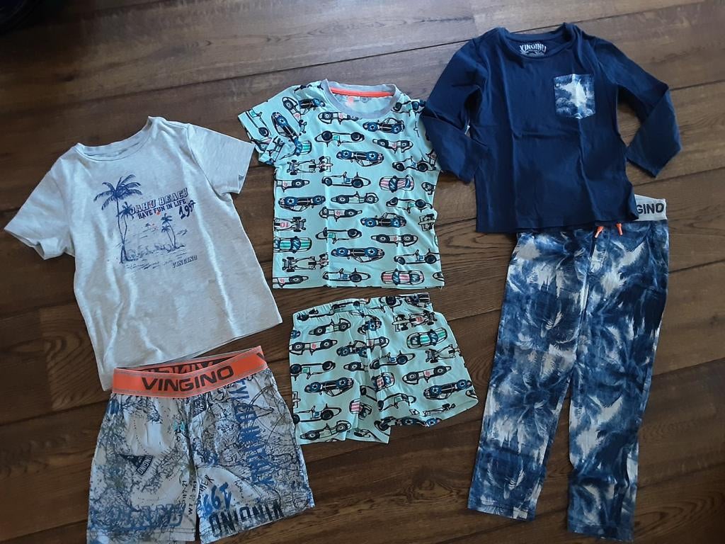 Vingino pyjama shortama Hema maat 110 116 3x, Ophalen of Verzenden