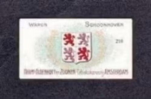 Wapen Schoonhoven 1910 Oldenkott (210)., Ophalen of Verzenden, Zo goed als nieuw